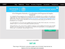 Tablet Screenshot of cipet.gob.mx